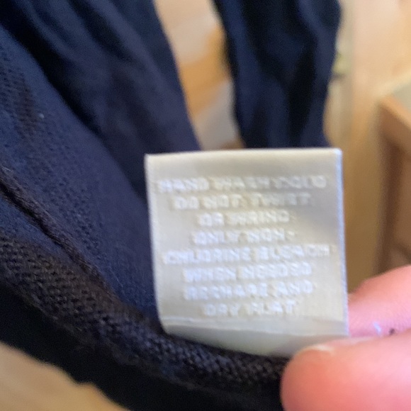 Joan Vass NY Open Front long Sleeve SharkBite Rib Detail Cardigan-Black - Picture 4 of 6